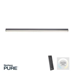 Lámpara LED de techo PURE Lines, 110 cm, antracita, CCT, control remoto