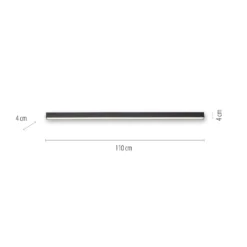 Lámpara LED de techo PURE Lines, 110 cm, antracita, CCT, control remoto