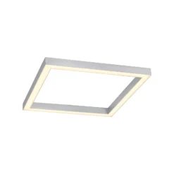 Lámpara LED de techo PURE Lines, 55 x 55 cm, plata, CCT, control remoto