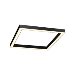 Lámpara LED de techo PURE Lines, 55x55 cm, antracita, CCT, control remoto