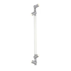 Lámpara LED de techo PURE Lines, 120 cm, plateada, control remoto