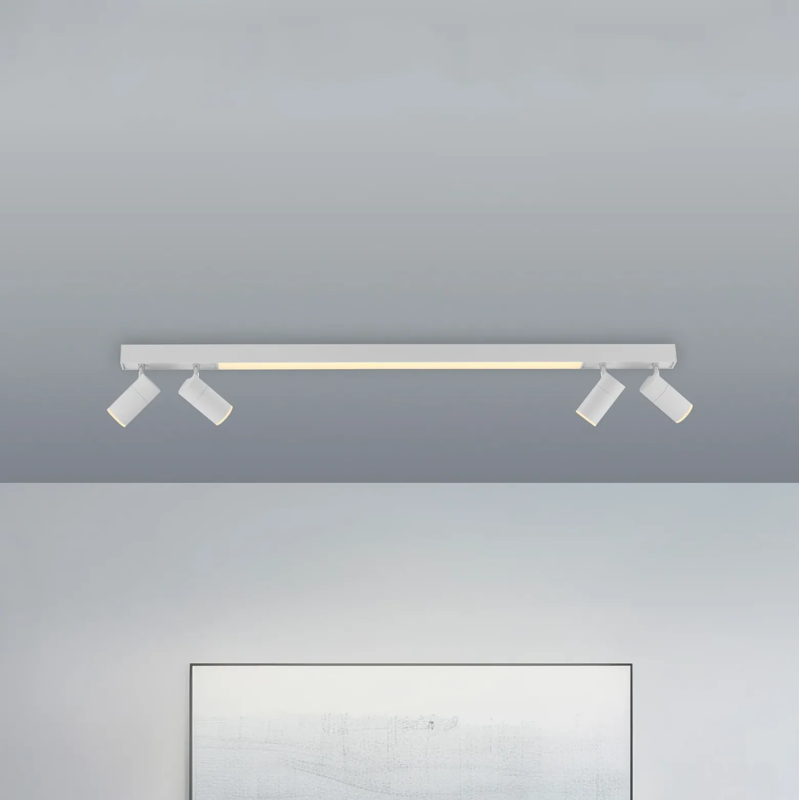 Lámpara LED de techo PURE Lines, 120 cm, blanca, CCT, control remoto