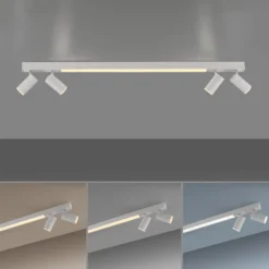 Lámpara LED de techo PURE Lines, 120 cm, blanca, CCT, control remoto