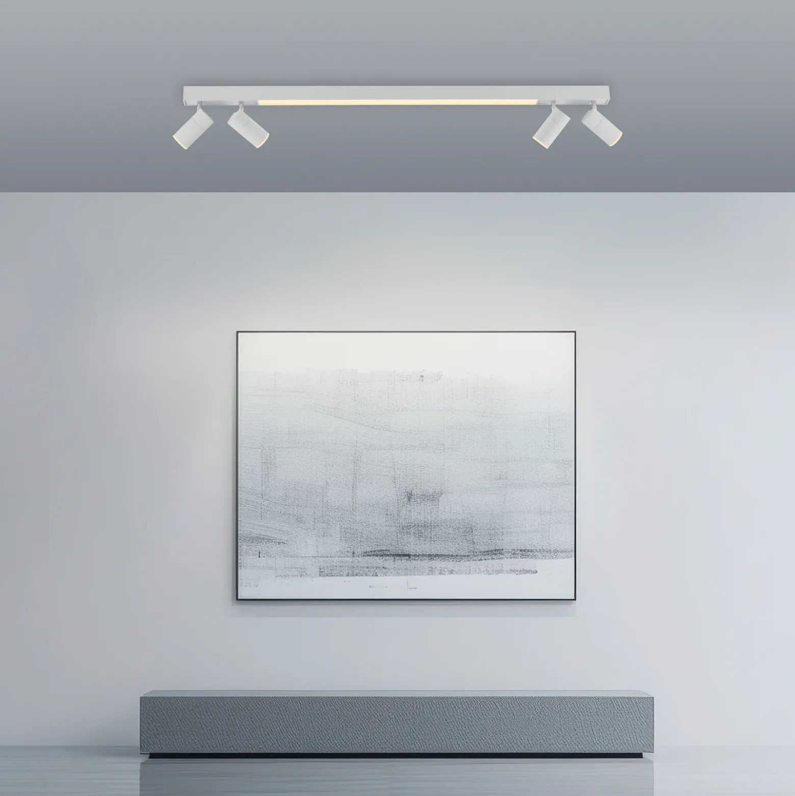 Lámpara LED de techo PURE Lines, 120 cm, blanca, CCT, control remoto
