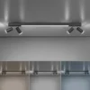 Lámpara LED de techo PURE Lines, 120 cm, antracita, control remoto