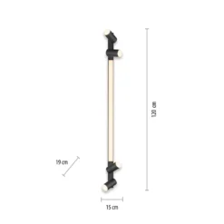 Lámpara LED de techo PURE Lines, 120 cm, antracita, control remoto