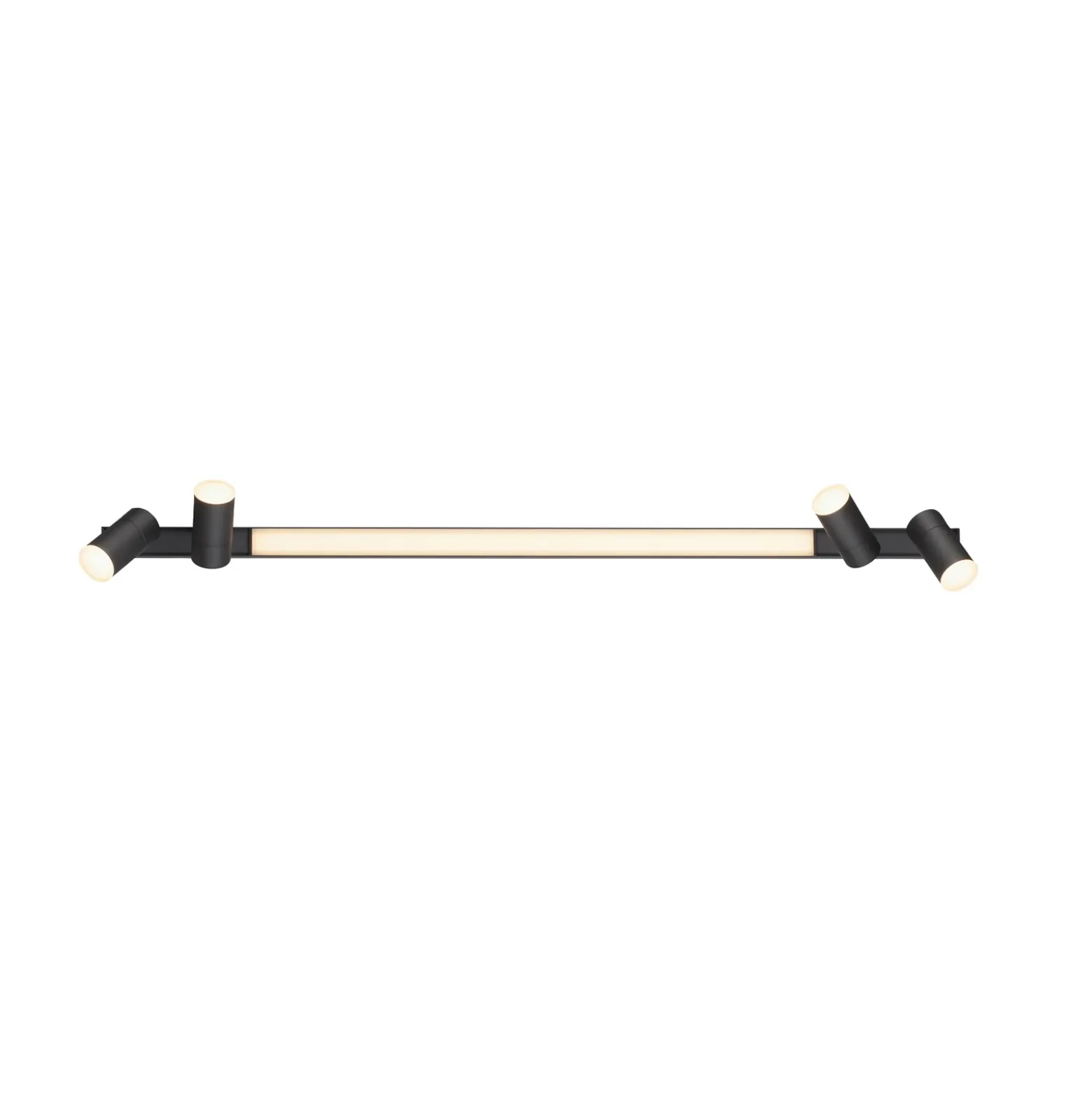 Lámpara LED de techo PURE Lines, 120 cm, antracita, control remoto
