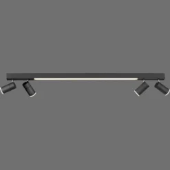 Lámpara LED de techo PURE Lines, 120 cm, antracita, control remoto