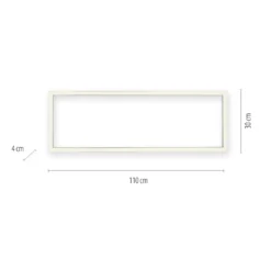 Lámpara LED de techo PURE Lines, 110 x 30 cm, plata, CCT, control remoto