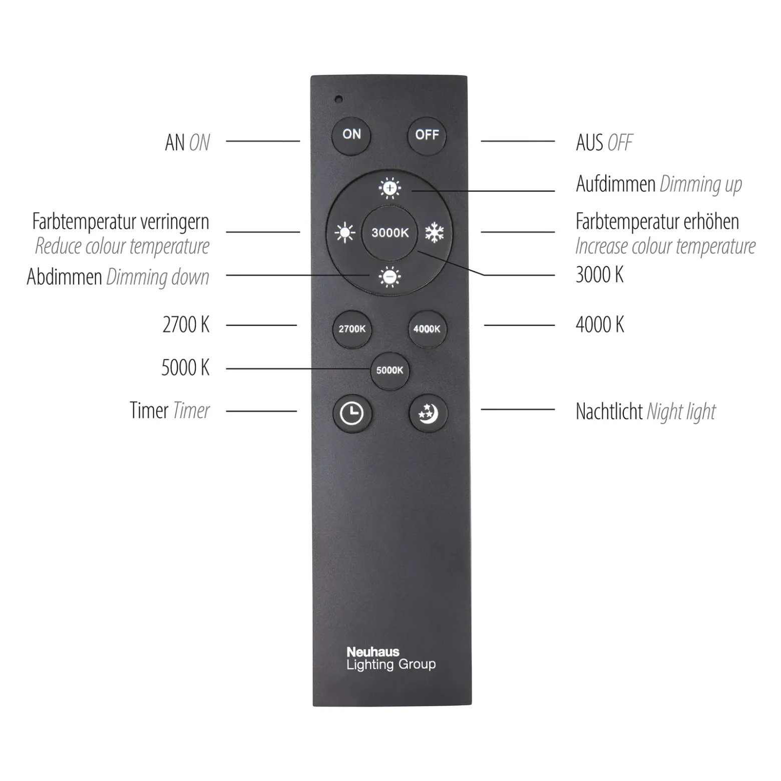 Lámpara LED de techo PURE Lines, 110 x 30 cm, plata, CCT, control remoto