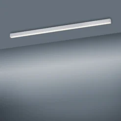Lámpara LED de techo PURE Lines, 110 cm, plateada, CCT, control remoto