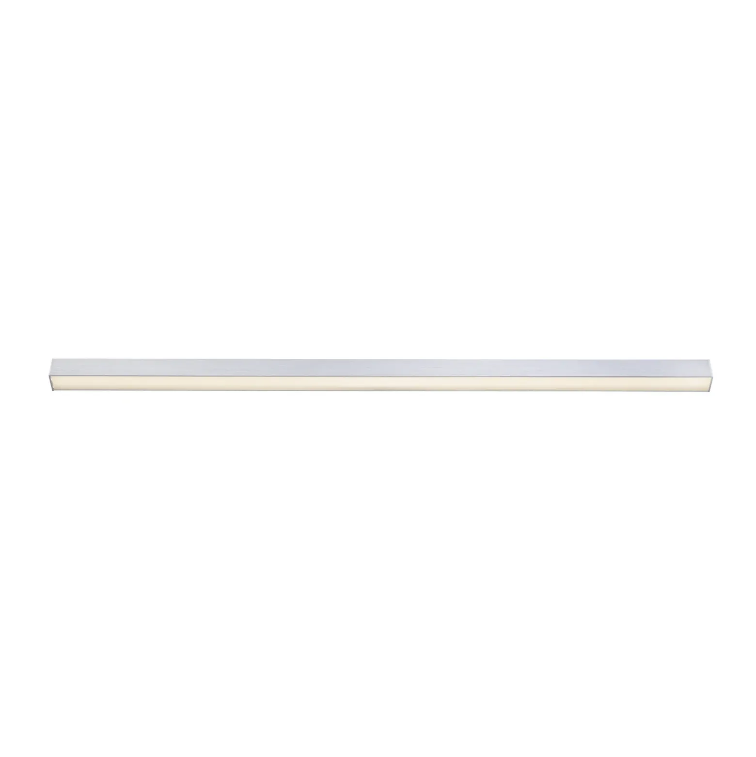 Lámpara LED de techo PURE Lines, 110 cm, plateada, CCT, control remoto
