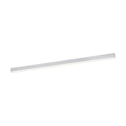 Lámpara LED de techo PURE Lines, 110 cm, plateada, CCT, control remoto