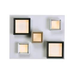 Lámpara LED de techo PURE Manhattan, multicolor, 5 luces, CCT