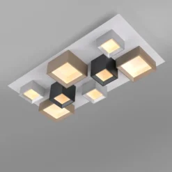 Lámpara LED de techo PURE Manhattan, multicolor, 8 luces, CCT