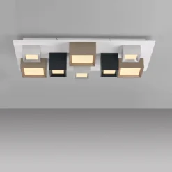 Lámpara LED de techo PURE Manhattan, multicolor, 8 luces, CCT