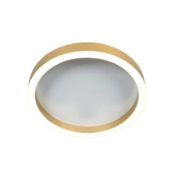 lámpara LED de techo Ringlux dorada, Ø 40 cm, metal, 2700 K