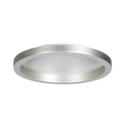 lámpara LED de techo Ringlux, gris acero, Ø 40 cm, metal, 2700 K