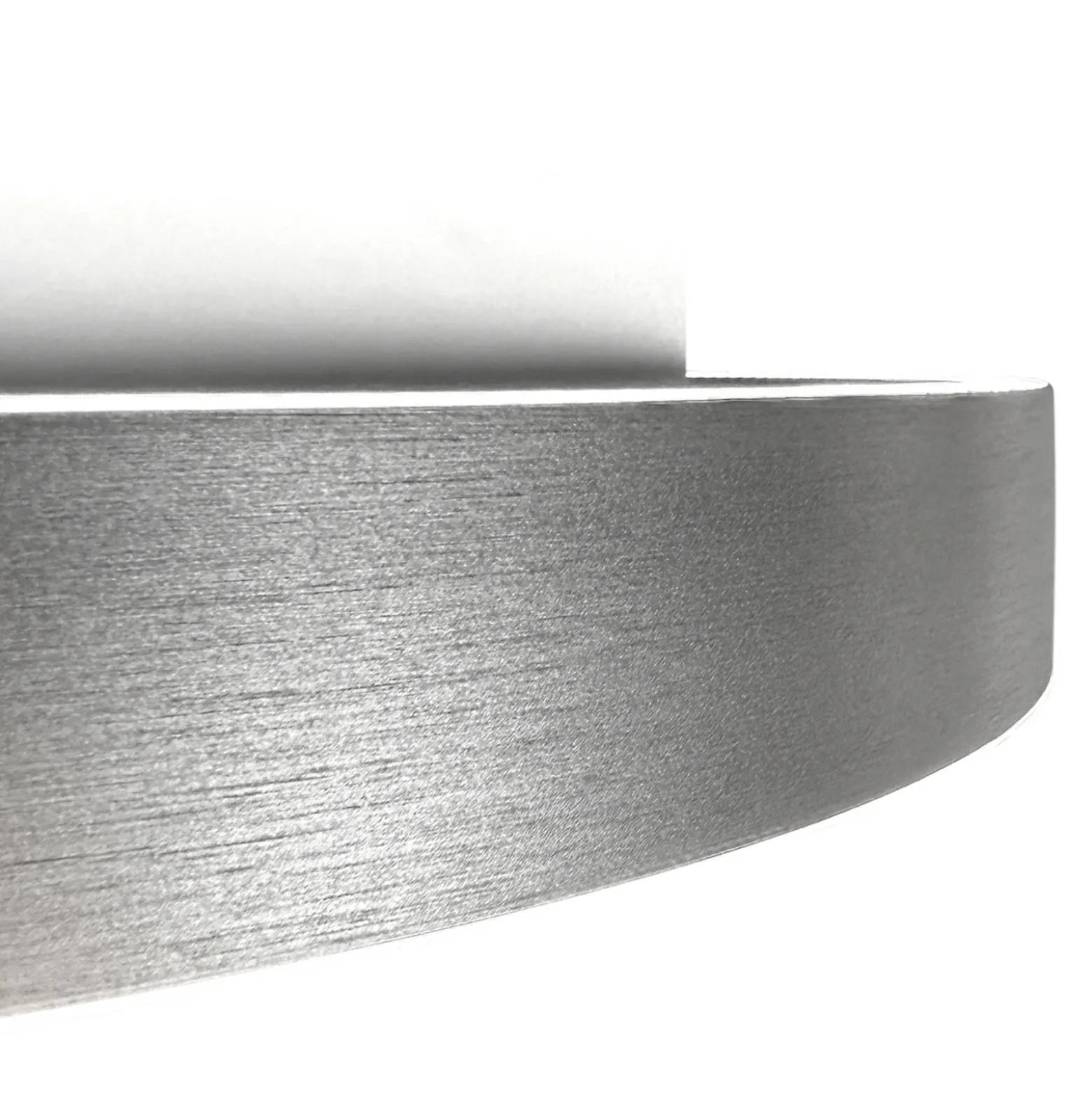 lámpara LED de techo Ringlux gris acero, Ø 30 cm, metal, 2700 K