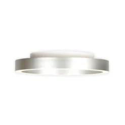 lámpara LED de techo Ringlux gris acero, Ø 30 cm, metal, 2700 K