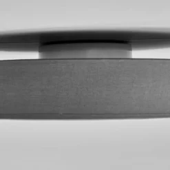 Lámpara LED de techo Saira de Lindby, Ø 50 cm, gris, textil