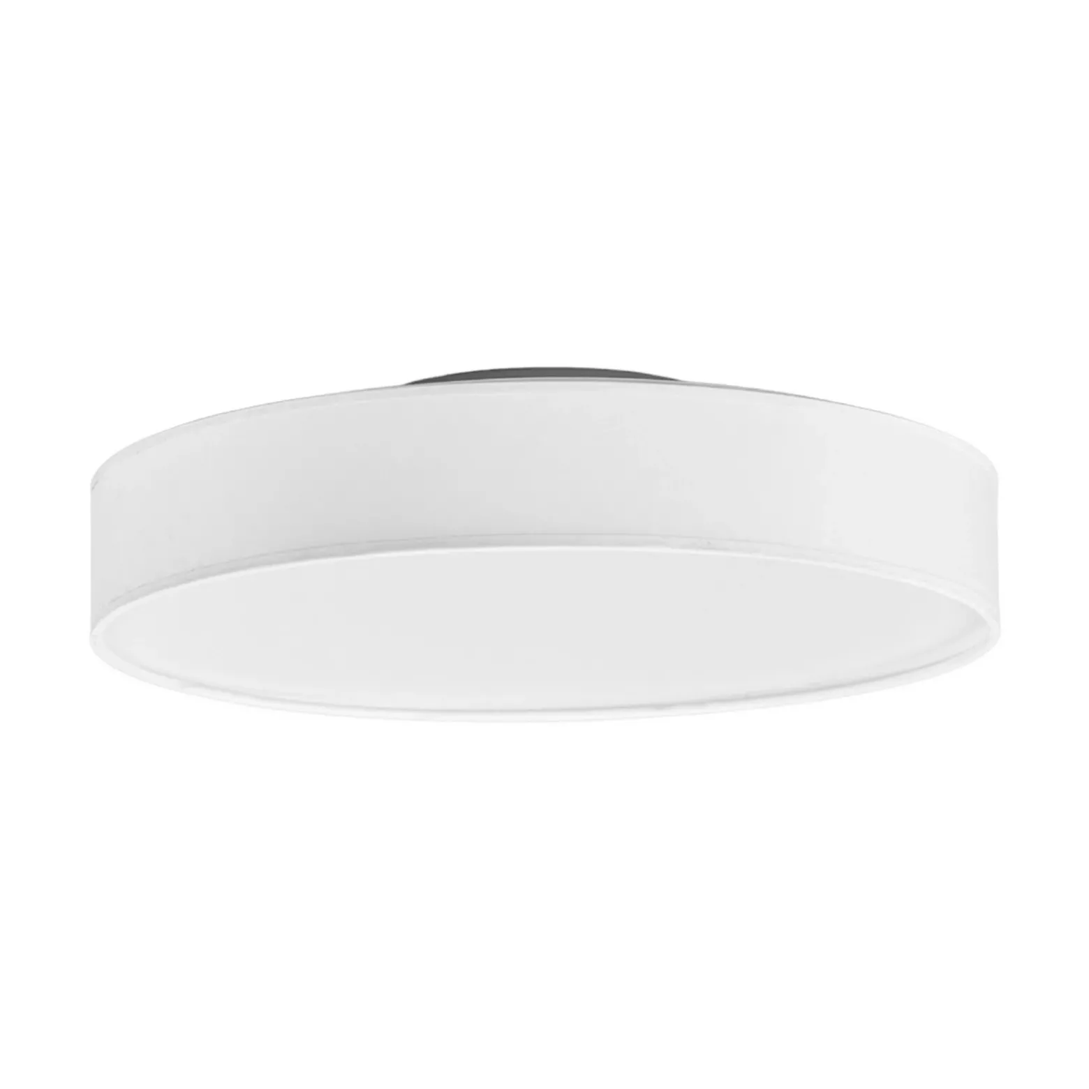 Lámpara LED de techo Saira de Lindby, Ø 40 cm, blanca, textil