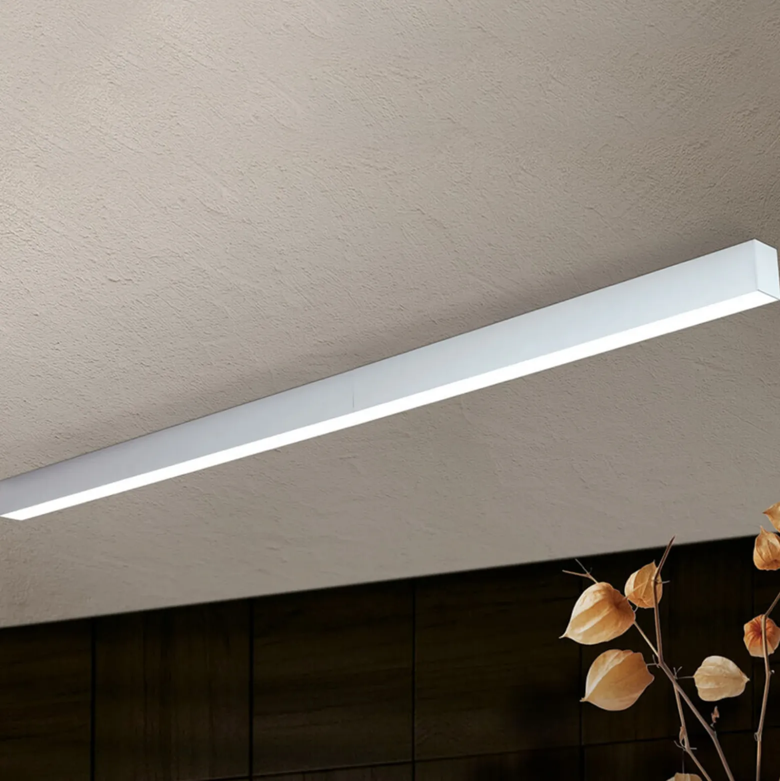 Lámpara LED de techo Sando, set para colgar 114 cm
