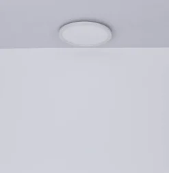 Lámpara LED de techo Sapana, blanca, Ø 42 cm, plástico, IP44