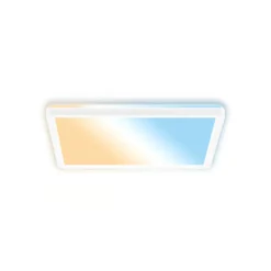Lámpara LED de techo Tava A, CCT, 29 x 29 cm, blanca, control remoto