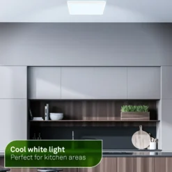 Lámpara LED de techo Tava A, CCT, 29 x 29 cm, blanca, control remoto
