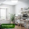 Lámpara LED de techo Tava A, CCT, 29 x 29 cm, blanca, control remoto