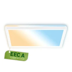 Lámpara LED de techo Tava A, CCT, 29 x 29 cm, blanca, control remoto