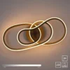 Lámpara LED de techo TWIST, color beige, 90 cm de largo, metal, Switchdim