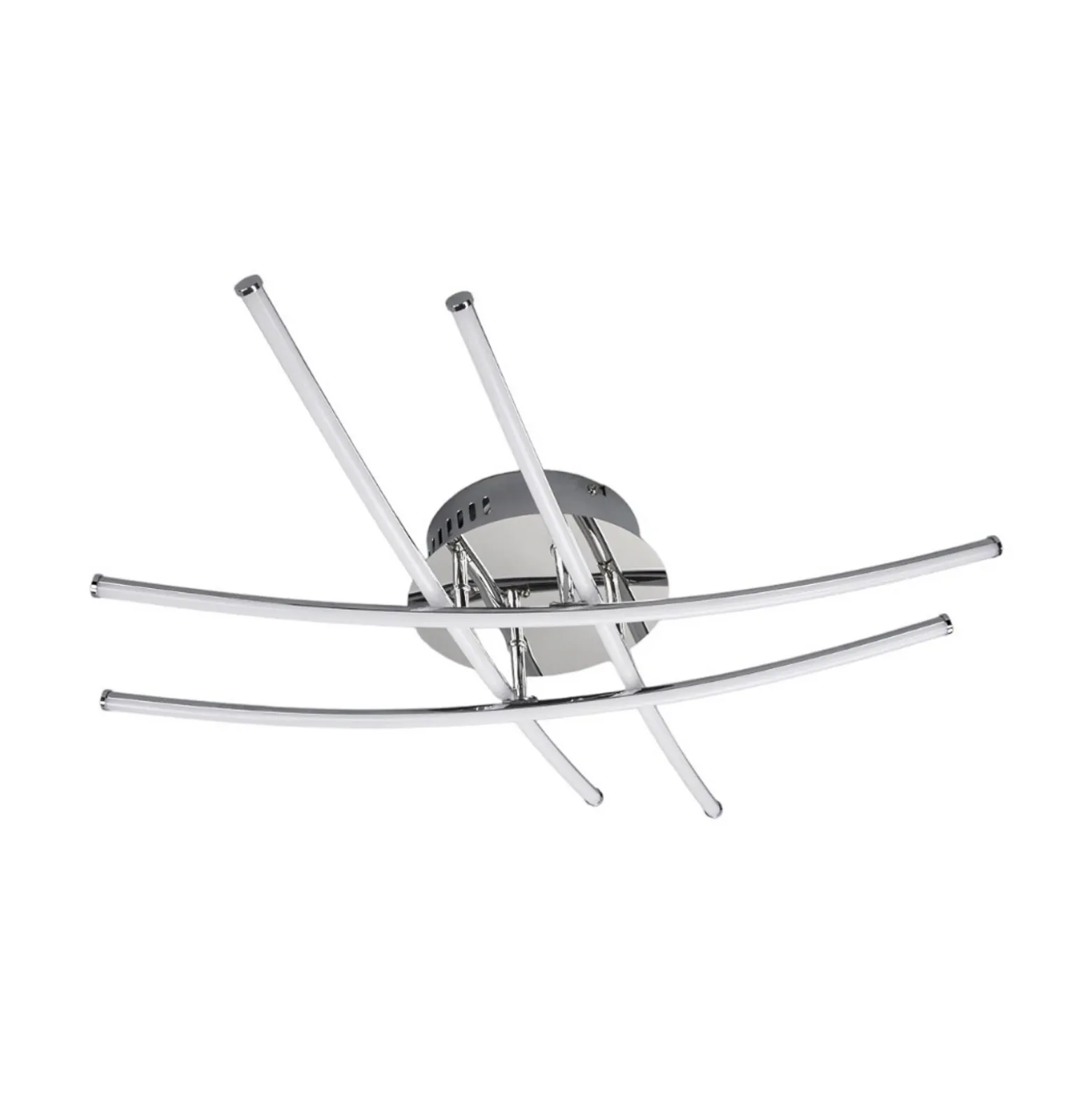 Lámpara LED de techo Yael de Lindby, color cromo, metal, 67 cm de largo
