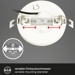 Lámpara LED empotrable 7609 3.000K/4.000K Ø 14 cm