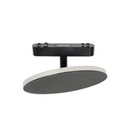 Lámpara LED Lindby para carril Lumaro, negra, aluminio, 48V, atenuable
