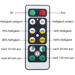 Lámpara LED para armario, control remoto, Set de 6