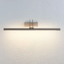 Lámpara LED para cuadros Lindby Mailine, 69 cm, níquel, interruptor