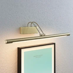 Lámpara LED para cuadros Mailine, latón