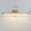 Lámpara LED para cuadros Mailine, latón