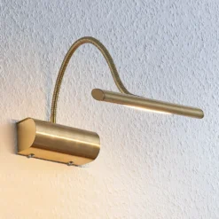 Lámpara LED para cuadros Rakel, dorado mate