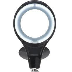 Lámpara LED para puesto de trabajo MAULmakro, negra, 46 cm, con pie