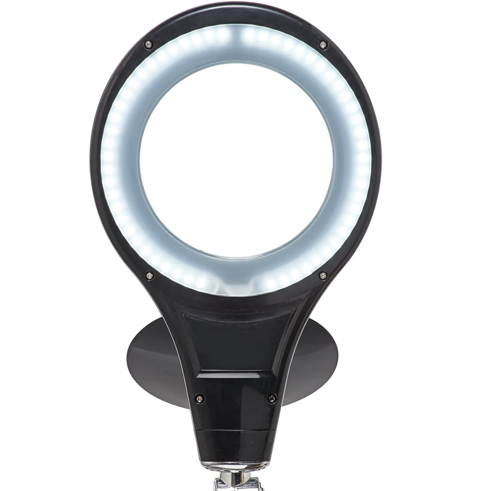 Lámpara LED para puesto de trabajo MAULmakro, negra, 46 cm, con pie