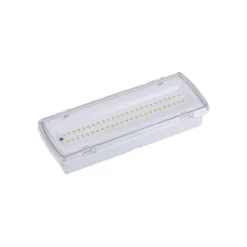 Lámpara LED para vías de evacuación Wasen empotrable de superficie, IP65 4000K