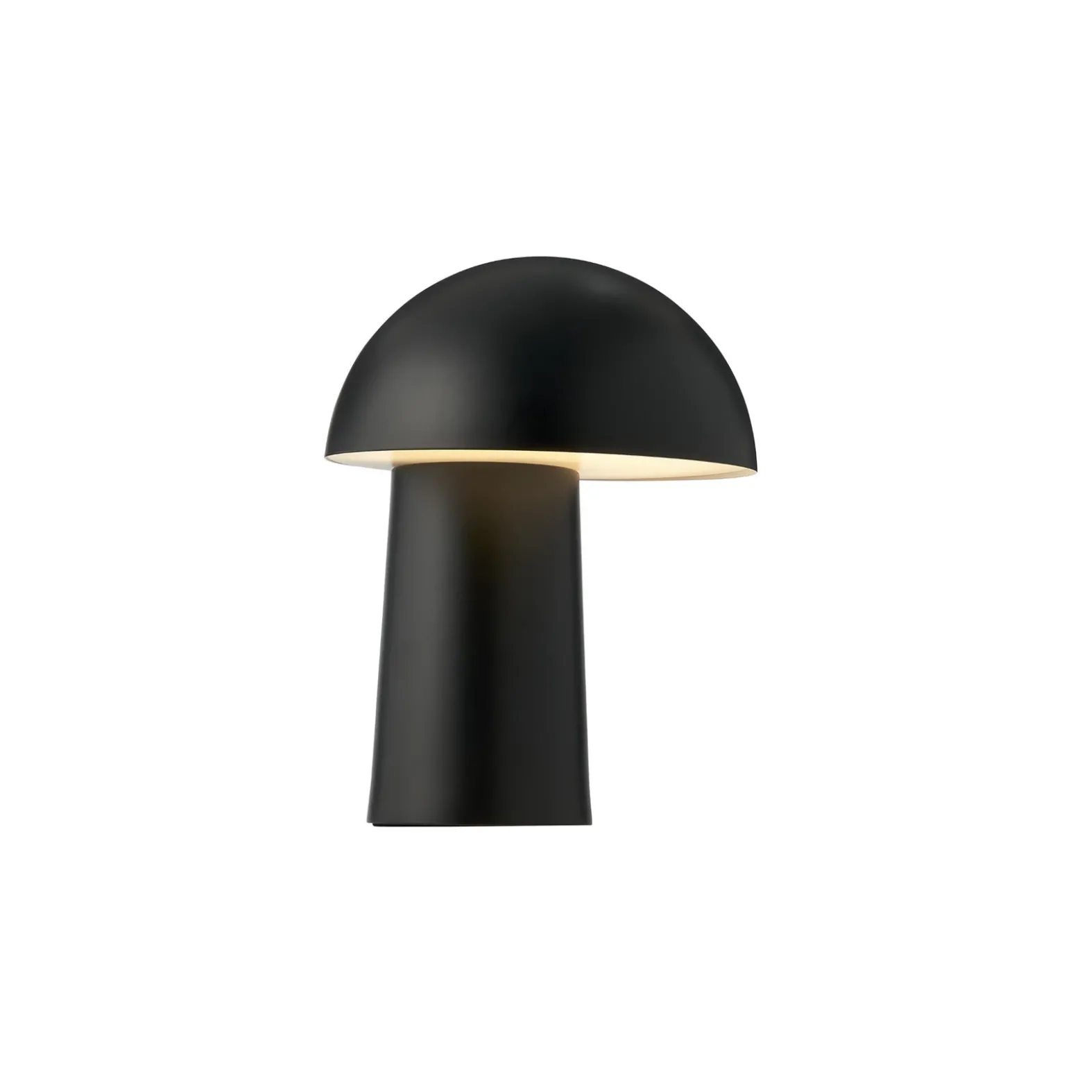 Lámpara LED recargable de mesa Faye Portable, negra, atenuable, USB