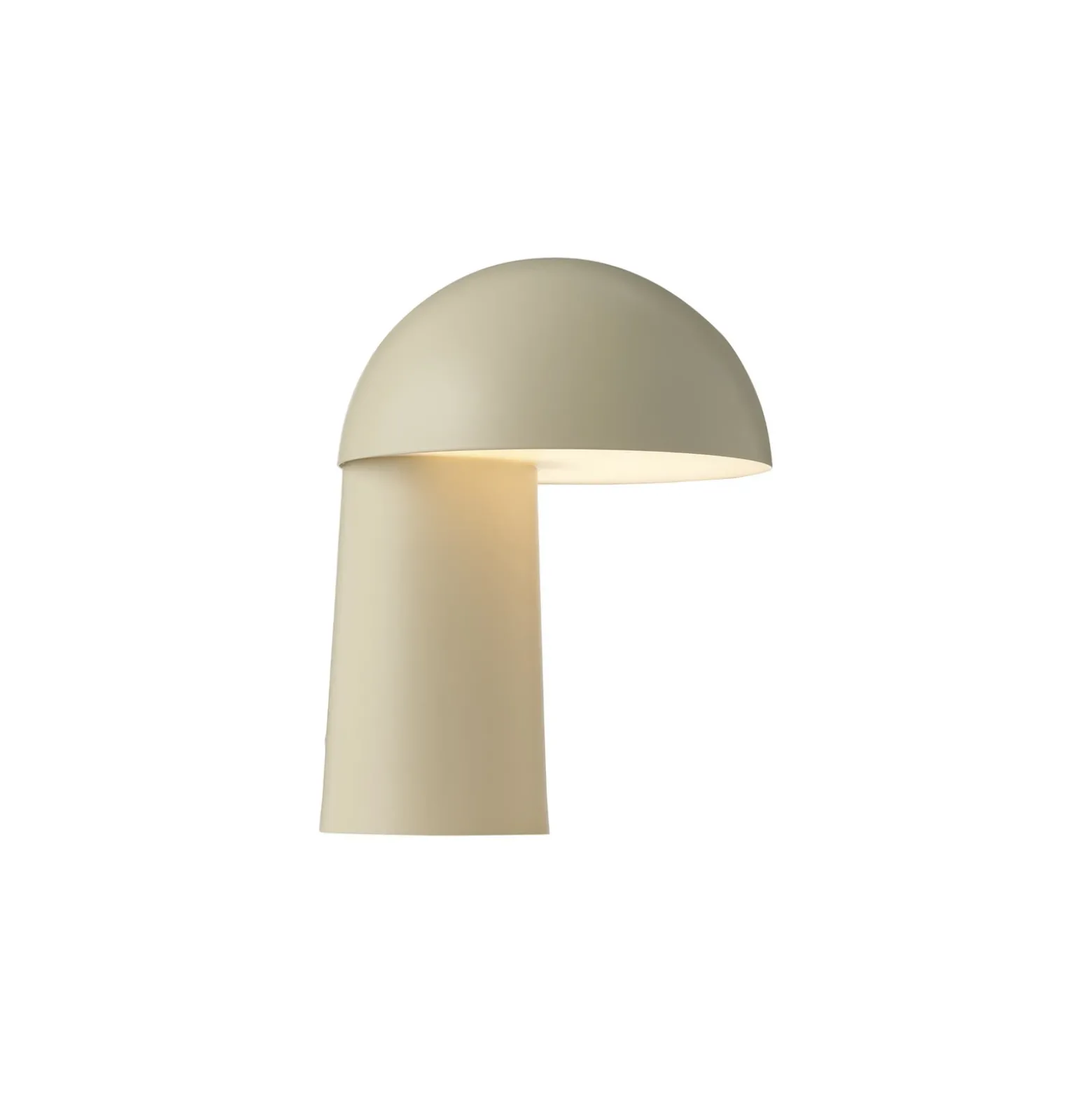 Lámpara LED recargable de mesa Faye Portable, beige, atenuable, USB