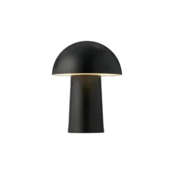 Lámpara LED recargable de mesa Faye Portable, negra, atenuable, USB