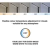 Lámpara LED recargable de sobremesa Ole, negra, con sensor, atenuable, CCT