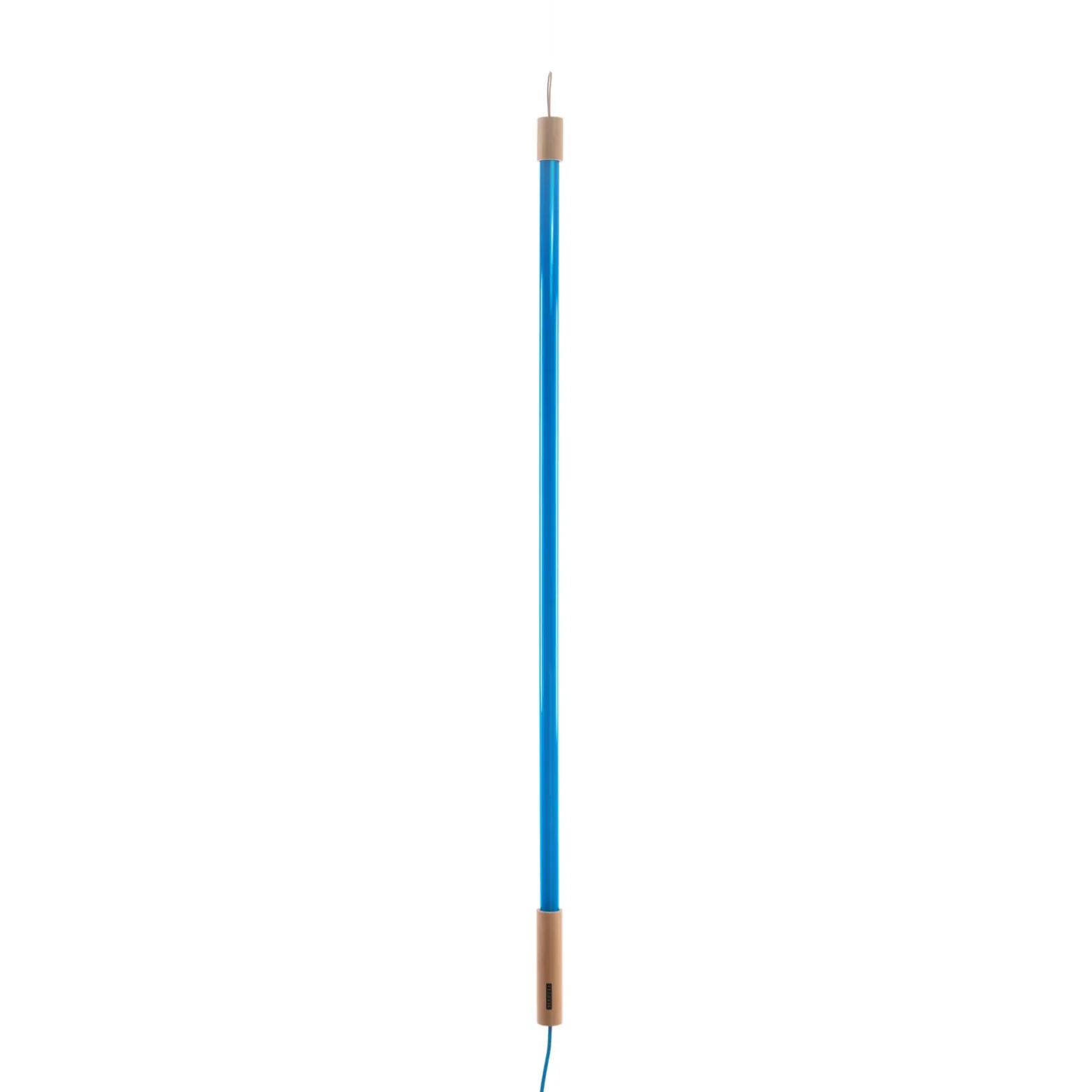 Lámpara LED SELETTI Linea, azul, detalles de madera, universal