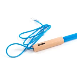 Lámpara LED SELETTI Linea, azul, detalles de madera, universal